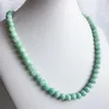 Pendants 6/8/10MM Green Myanmar Jade Necklace Vintage Natural Stone Burma Jewelry Noble Elegant Exquisite Beaded Chain Choker Collier