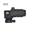 Monoczylnie polowanie G33 G43 Airsoft 3x Lagra z przełącznikiem na bok Szybki odłączona mocowanie QD do polowania na czarno -złoty piasek 231101
