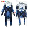 Mika Genshin Impact Cosplay Costume perruque Anime jeu de rôle tenue Halloween carnaval fête pour hommes femmes cosplay