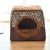 Cat Beds Warm House Pet Bed For Small Dogs Soft Nest Kennel Cave Sleeping Bag Mat Pad Tent Pets Cushion Cozy Cama Gato