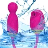 10 modos de succión doble Vibraror estimulación del clítoris lechón mamada consolador Anal vibradores juguetes sexuales femeninos