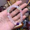 Strand 2pcs naturalna kryształowa bransoletka z koralikami dla kobiet leczenie klejnoty gem Lucky Amulet Biżuteria