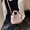 Evening Bags Trendy Designer Woolen Cloth Handbags And Purses Women Shoulder Crossbody 2023 Tote With Scarf High Quality