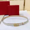Top Designer Belt Classic Letter Brass Buckle With Dress Jeans Casual Belt Bredd 2,0 cm 3,0 cm kan användas på båda sidor för både män och kvinnor