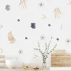 Väggklistermärken Boho lämnar botaniska DIY -dekaler Art Mural Vinyl för barnkammare barnrum Baby Girls Bedroom Home Decoration 231101