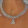 Bling Hip Hop 26 Baguette Brief Ketting Roestvrij Staal Voor Vrouwen Dikke Miami Cubaanse Link Chain Mannen Iced Out choker Ketting 2103235A