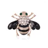 Broches strass abeille pour femmes émail abeille broche broches mode hiver insectes accessoires bijoux cadeau