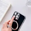 For Magnet Wireless Charging Case for iPhone 15 14 13 12 11 Pro Max 14 15 plus Silicone Glass Len Shockproof Cover