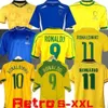 Qqq8 1998 Maglie da calcio casalinghe 2002 Maglie retrò Zico Carlos Romario Ronaldinho 2004 Camisa De Futebol 1994 Bebeto 2006 Kakà 1982 Ronald O