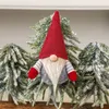 クリスマスハンドメイドスウェーデンのノームスカンジナビアのトムテムテサンタニッセノルディックプラッシュエルフトイテーブル飾りクリスマスツリーデコレーション