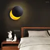 Wandlamp Eclipse Gang Trap Achtergrond Kunst Nachtkastje Nacht Slaapkamer Verlichting