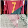 Jogo desgastado jogador edição wc22 por casa camisa camisa mangas compridas felix fernandes cristiano futebol remendos personalizados patrocinador