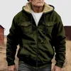 Mens Hoodies Sweatshirts Winter Windproof Warm Thick Fleece Jacket Men Fashion Casual Coat Men Autumn Western Ethnic Outwear Outdoor Classic Jacket 231102