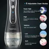 Andra orala hygien H2OFLOSS HF-6 Dental Cordless Oral 5 Munstycksspetsar Bärbar Portable Electric Water Flossser för tänder Rengöring Health 231101