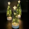 Snaren 3 STKS LED Boom Licht Kerst Batterij-aangedreven Nacht Valentijnsdag Bruiloft Voor Feest Huisdecoratie Geschenken