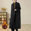 Frauen Trenchcoats Winter 2023 Warme Parkas Mantel Für Frauen Einfarbig Wilden Casual Kleidung Europäischen Übergroßen Baumwolle