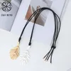 Pendant Necklaces In Vintage Leaf Long Chains Korean Fashion Collares Necklace Suspension Goth Jewelry For Women 2023 Trending Product