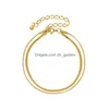 Chain Link Chain Sell 316L Stainless Steel Gold Sier Plated Two Layer Bracelet For Women Charm Trendy Jewelry Drop Delivery Dhgarden Dhlag