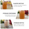 Dinnerware Sets Milk Tea PET Empty Bottles Disposable Stylish Coffee Shake Storage Containers Creative Beverage Wrapping