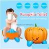 Seat Ers Pumpkin Shape Baby Potty Cartoon Trainer for Children Training Drop Delivery Dhjrk