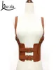 Nouvelles femmes Bondage ceinture en cuir Cowboy poitrine harnais corps Bondage Corset femme minceur taille ceinture bretelles sangles S1810180642466777629