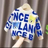 2023childrens Pure Cotton Round Neck Sweatshirt Autumn Boys and Girls Loose Thin Sweater Fashion kids Long Sleeve Top hoodie 90-140cm qq8