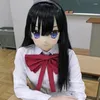 Artículos para fiestas (KMA02) Cosplay de resina femenina hecho a mano de alta calidad, juego de rol japonés, muñeca travesti, máscara de Kigurumi transgénero hecha en Japón