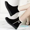 Boots Women's Winter Snow Warm Plush Cotton Shoes Fashion Ankle Wedge Casual Short