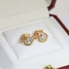 سحر Trinity Encling for Woman Thermet Stud Designer Diamond Fine Silver T0P جودة عالية الجودة مصممة للعلامة التجارية Crystal Hightsite Gift 006