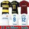 23 24 Real Zaragoza Raton Mens 축구 유니폼 2023 2024 Narvaez Zapater Bermejo Francho Home Away 3rd Short Sleeve Football Shirts 성인 유니폼 남자 아이들 키트