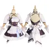 Anime Game Honkai Impact Elysia Maid Outt Cosplay Costplay Halloween for Woman Dress Cosplay