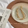Collier chaîne coréenne à trois couches, collier de perles de vent en métal, cercle exagéré, collier de tempérament de perles 231015