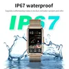 LUIK Smart Watch Dames Volledig touchscreen Bluetooth-oproep IP67 Waterdichte sport Fitness Tracker Smartwatch Dames