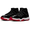 Air Retro 11  11S Cap and Gown 남성 여성 농구 신발 25 회 Anniversaty Bred 낮은 Concord 45 UNC 트레이너 스포츠 스니커즈 크기 36-47