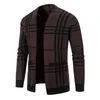 Mens Wool Blends Cardigan Knit Winter Coats Business Jackets Tops Man Coat Knitwear 231101