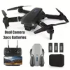 Mini Drone avec Double Caméra 3 Batteries, Maintien en Hauteur RC Pliable WIFI FPV Drone Quadcopter Hélicoptère Drone Cadeau Jouets pour Enfants et Débutants