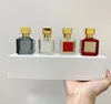 Zestaw perfum 4PCS Maison Bacarat Rouge 540 Extrait Eau de Parfum Paris Man Man Kobieta Kolonia Spray Długie Smel9874989