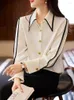 Women's Blouses Formal Elegant Shirts Spring Autumn Long Sleeve OL Styles Women Business Work Wear Career Professional Tops Clothes