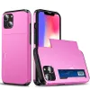 Heavy Duty Protective Dual Layer Shockproof Hidden Card Holder Slot Slim Wallet Phone Case for iPhone 12 13 14 15 Pro max Cover