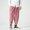 Herrbyxor 2023 Autumn Spring Hip Hop Japanese Streetwear Corduroy Trousers Joggers Male Plus Size Harem Men xxxxxl