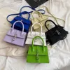 Sacs à bandoulière couleur bonbon pour femmes et sac à main Design de mode serrure femmes de luxe en cuir PU sacs à bandoulière élégants