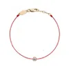 B01-001E Red Thread Redline armband Kvinnor Plum Flower Black Rope Bandles för julklapp F1201248V