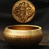 Decorative Figurines Buddhism Singing Bowls Handmade Wall Dishes Copper Tibetan Bowl For Meditation Yoga Gifts Home Decor Crafts