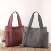 Evening Bags Women's Shoulder Bag Casual Canvas Tote Large-capacity Purses Handbags School Teenager Ladies Top Handle For Travel Work