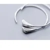 Hoop oorbellen MLOVEACC 925 ECHTE Sterling Silver Simple Circle Hook voor vrouwen Vintage Earring Vrouwelijke sieraden