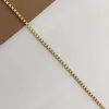 MARONEW High Quality Stainless Steel Cuban Link Chain 18k Gold Plated Rope Figaro Chain Lobster Clasp for Man Women Necklace