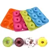 Silicone Donut Pan 6 Cavity Doughnuts Baking Moulds Non Stick Cake Biscuit Bagels Mould Tray Pastry Kitchen supplies Essentials 1102