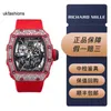 Mechanical Sports Watches Richardmiler MENSWWATCHES WOMENT Damskie zegarki Mens Series 3502 Snowflake Diamond Red Devil Ultimate Edition z gwarancją C HBUB