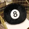 Pillow 35/50CM Simulation Billiards 8 Ball Plush Stuffed Soft Toy Eight Pool Players Home Decor Indoor Sport Creative Gift