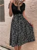 Vestidos casuais verão feminino de verão floral sem mangas de retalhos vintage Mini Tank Dress Boho Beach Tshirt 2023